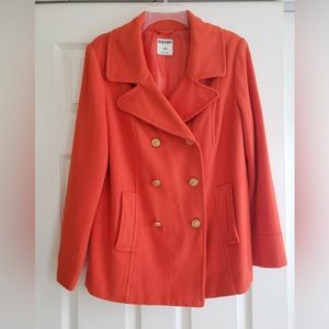 Beautiful orange Fall Peacoat